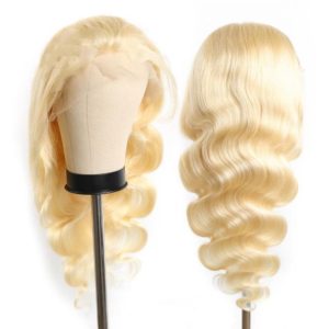 PLATINUM BLONDE 13x4 BODY WAVE LACE FRONTAL WIG