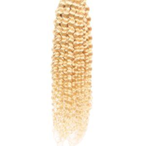 SINGLE PLATINUM BLONDE CURLY(CURLY & KINKY CURLY) HAIR BUNDLE