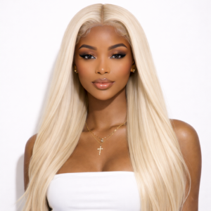 PLATINUM BLONDE 13x4 STRAIGHT LACE FRONTAL WIG