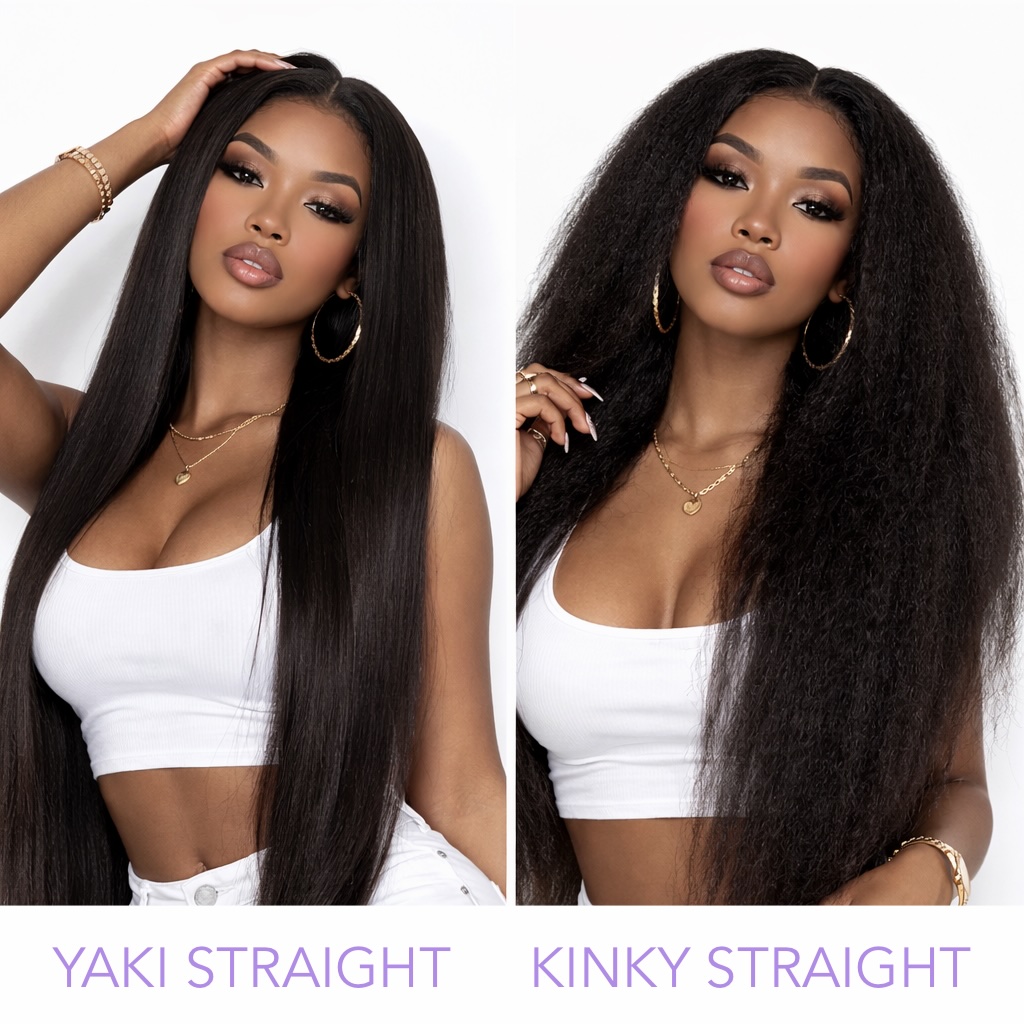 SINGLE KINKY/YAKI STRAIGHT CLIP IN HAIR EXTENSIONS - Image 3