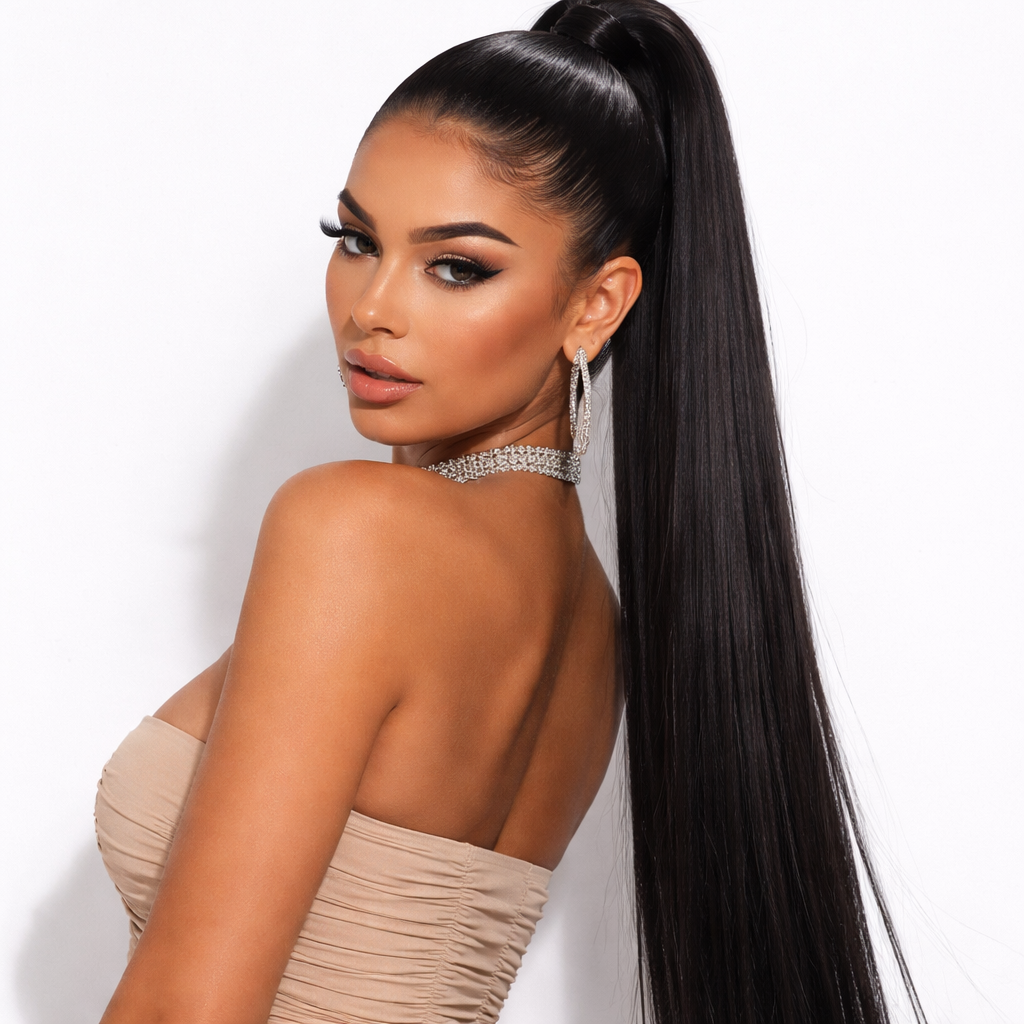 STRAIGHT CLIP IN PONYTAIL