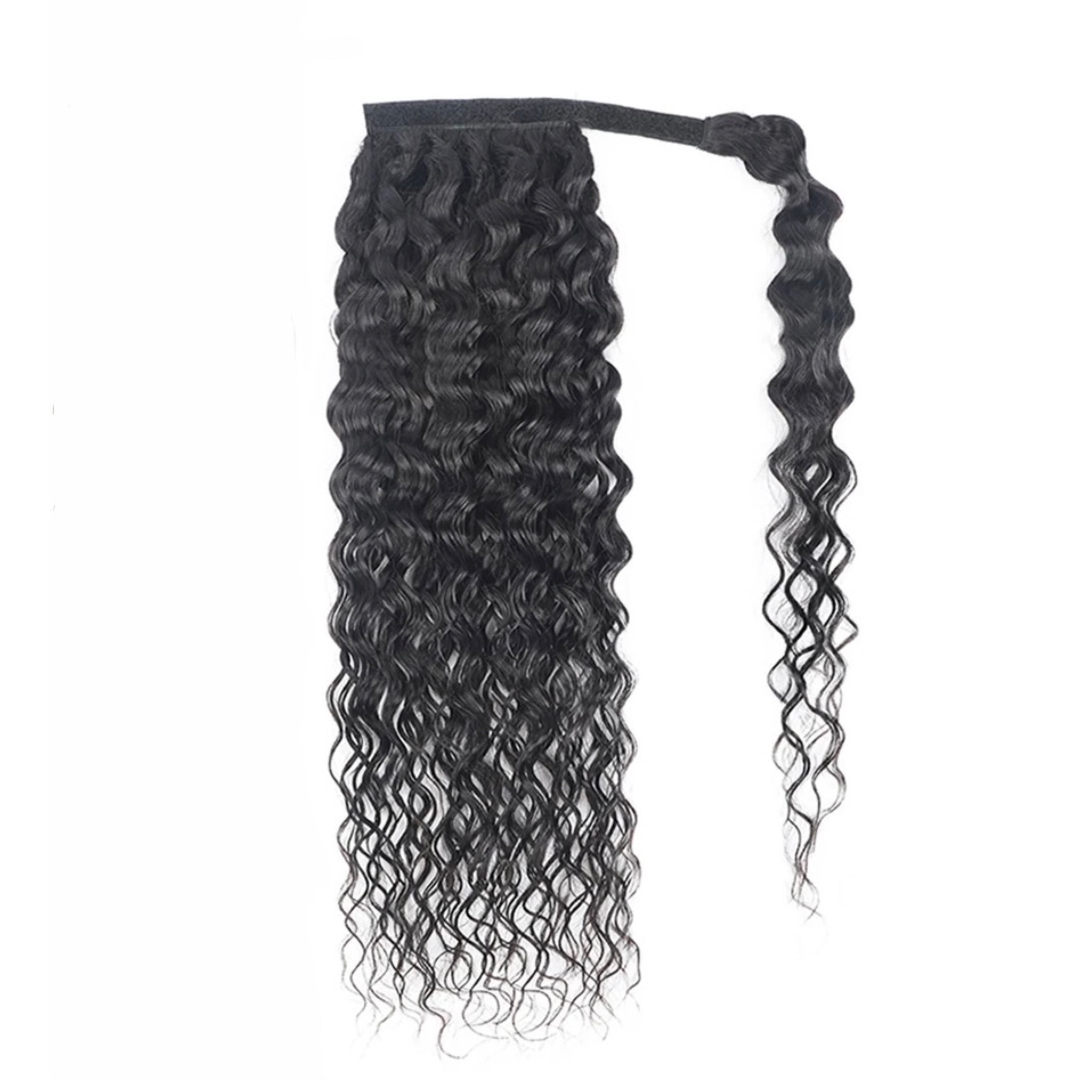 CURLY HAIR CLIP IN PONYTAIL