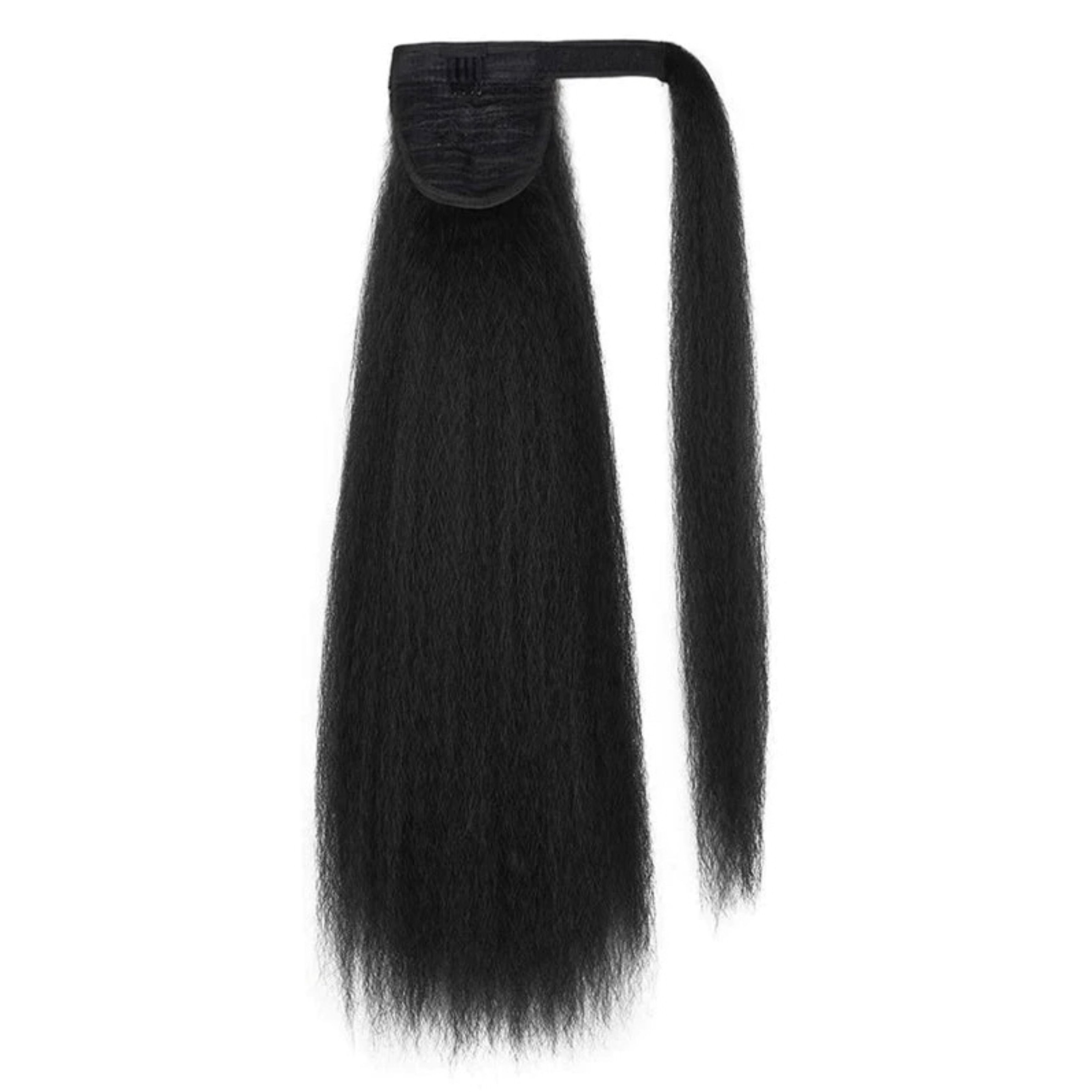 KINKY STRAIGHT & YAKI STRAIGHT CLIP IN PONYTAIL