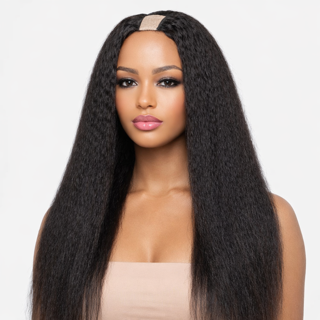 KINKY STRAIGHT U-PART WIG