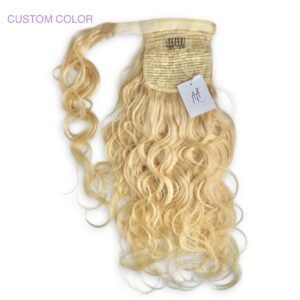 CUSTOM COLOR CLIP IN PONYTAIL