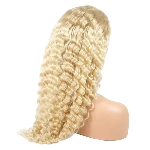 PLATINUM BLONDE 13x4 WAVY TEXTURES LACE FRONTAL WIG